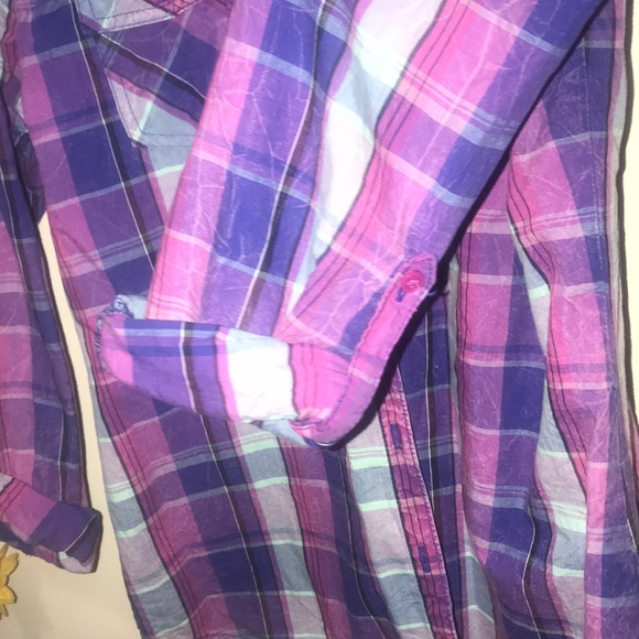 3 For $15!!!  Plaid button down shirt - Picture 2 of 3